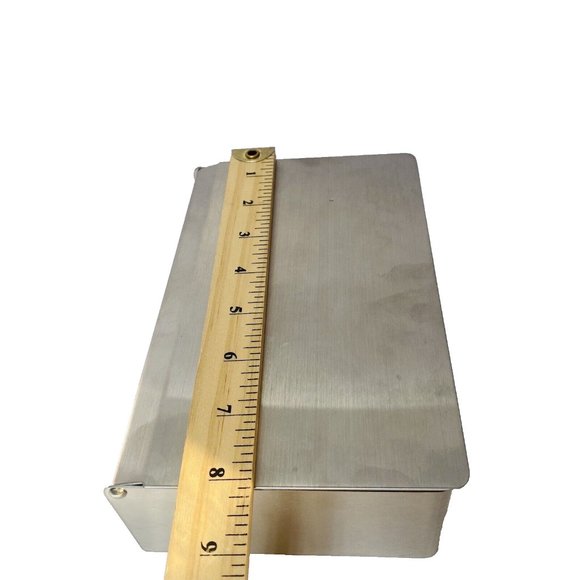 Stainless Steel Box With Mounting Holes Brand New - Picture 13 of 15